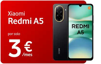Xiaomi Redmi a5 por solo 3€/mes
