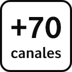+70 canales