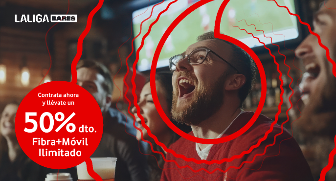 Oferta en plan mi negocio, 50%dto. fibra+movil ilimitado